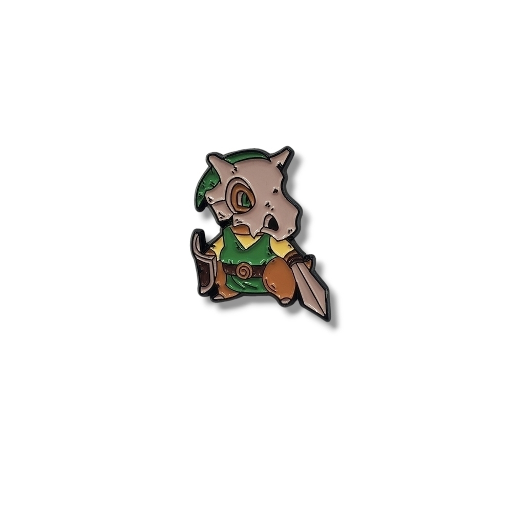 Legend of Zelda × Pokémon Cubone in Link costume Pin/Brooch